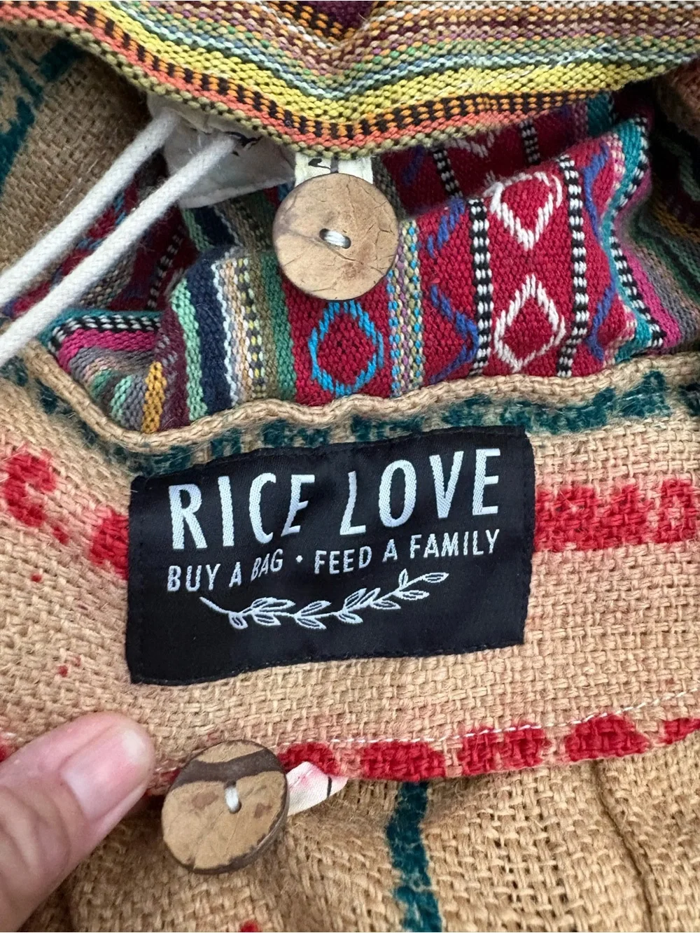 Rice Love Recycled Travel Backpack